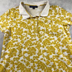 Tommy Hilfiger yellow floral polo shirt Size XL #floral #polo